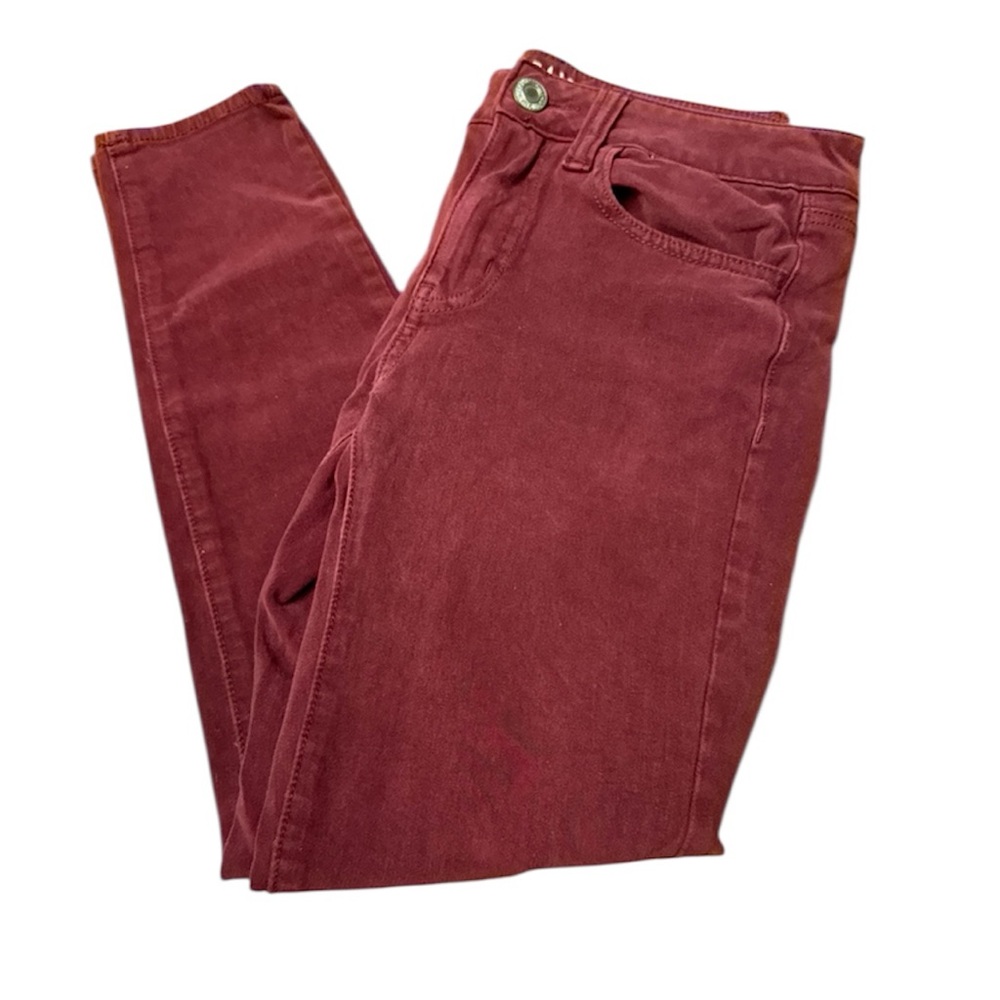 American Eagle 360 Super Stretch Jegging in Maroon Women’s Size 6 Short